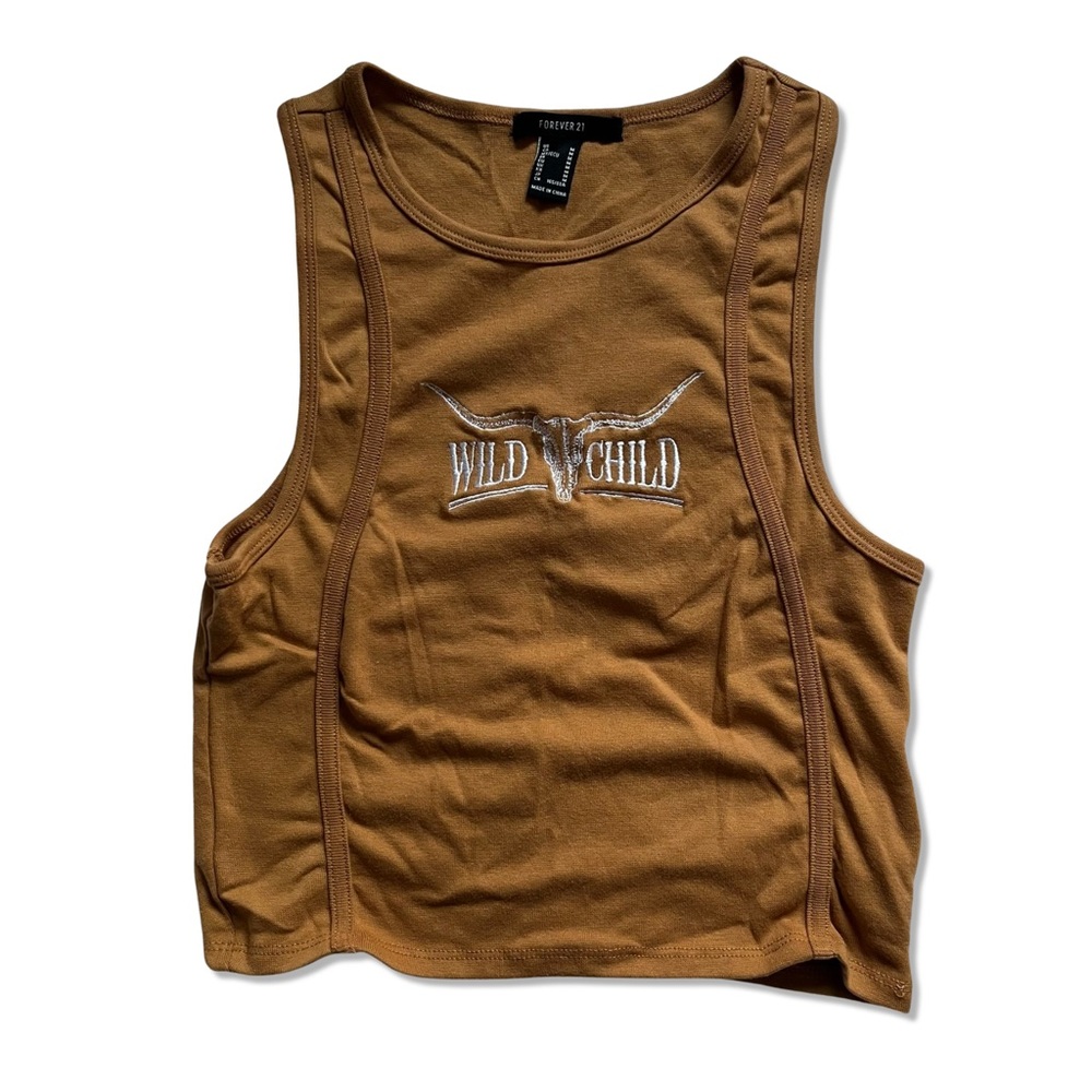 Forever 21 Wild Child Graphic Crop Top